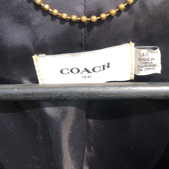 Coach leather green jacket - Picture 3 of 4